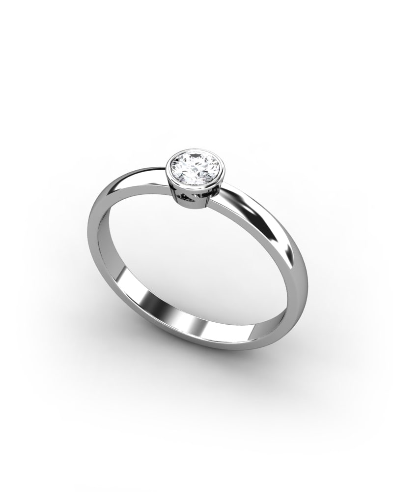ANILLO SOLITARIO CHATÓN 0.25CT