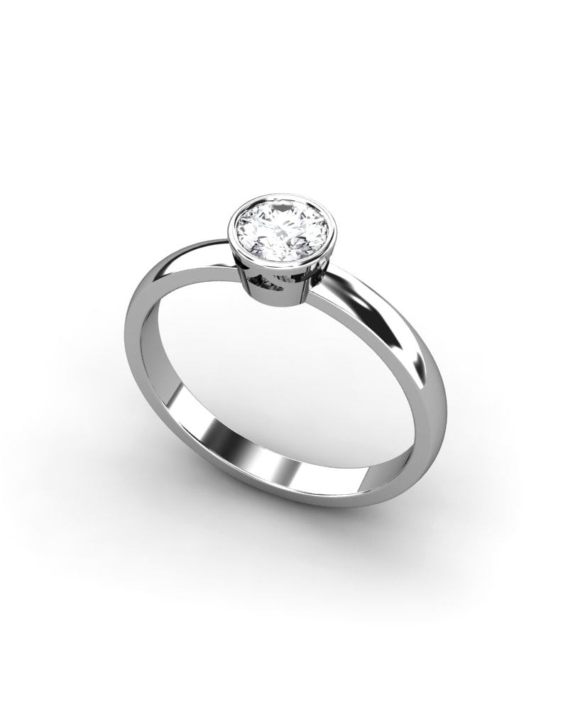 ANILLO SOLITARIO CHATÓN 0.50CT