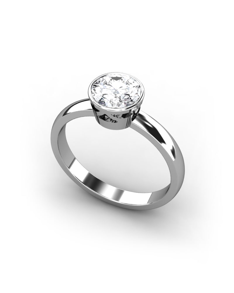 ANILLO SOLITARIO CHATÓN 1.00CT