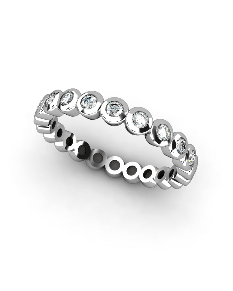 ANILLO BAND CHATÓN 0.28CT