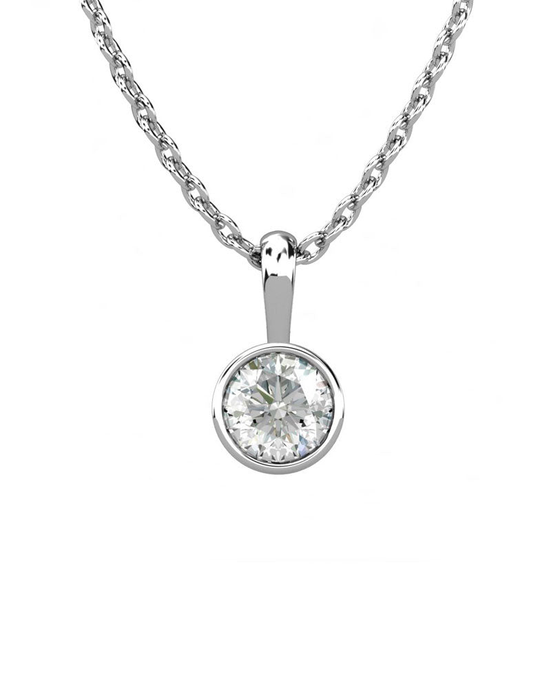COLGANTE SOLITARIO CHATÓN 0.50CT