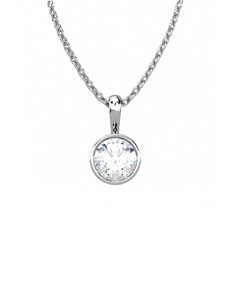 COLGANTE SOLITARIO CHATÓN 0.75CT