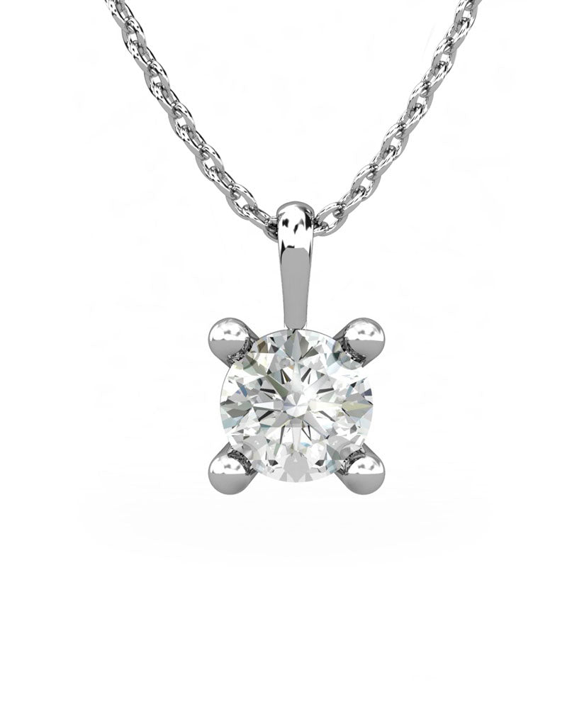 COLGANTE SOLITARIO 4 GARRAS 0.50CT