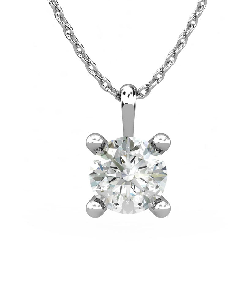 COLGANTE SOLITARIO 4 GARRAS 0.75CT