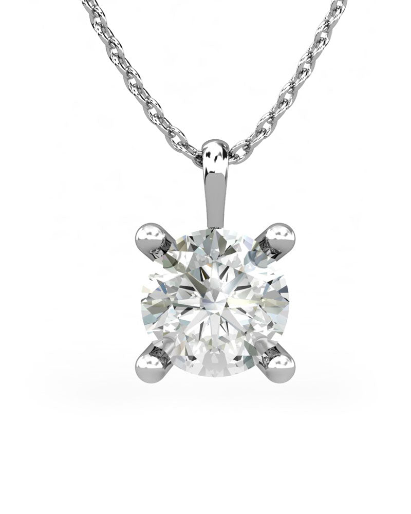 COLGANTE SOLITARIO 4 GARRAS 1.00CT