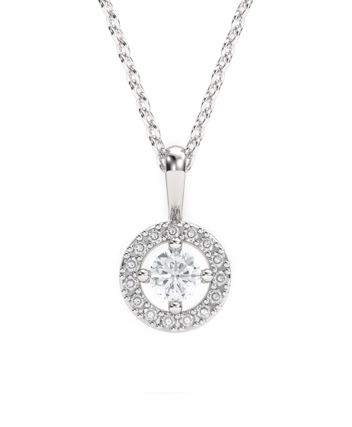COLGANTE HALO 0.30CT