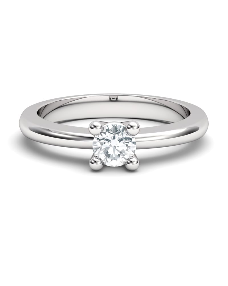 Anillo solitario 4 garras 0.25ct