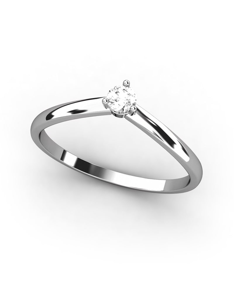 ANILLO CURVE 0.10CT