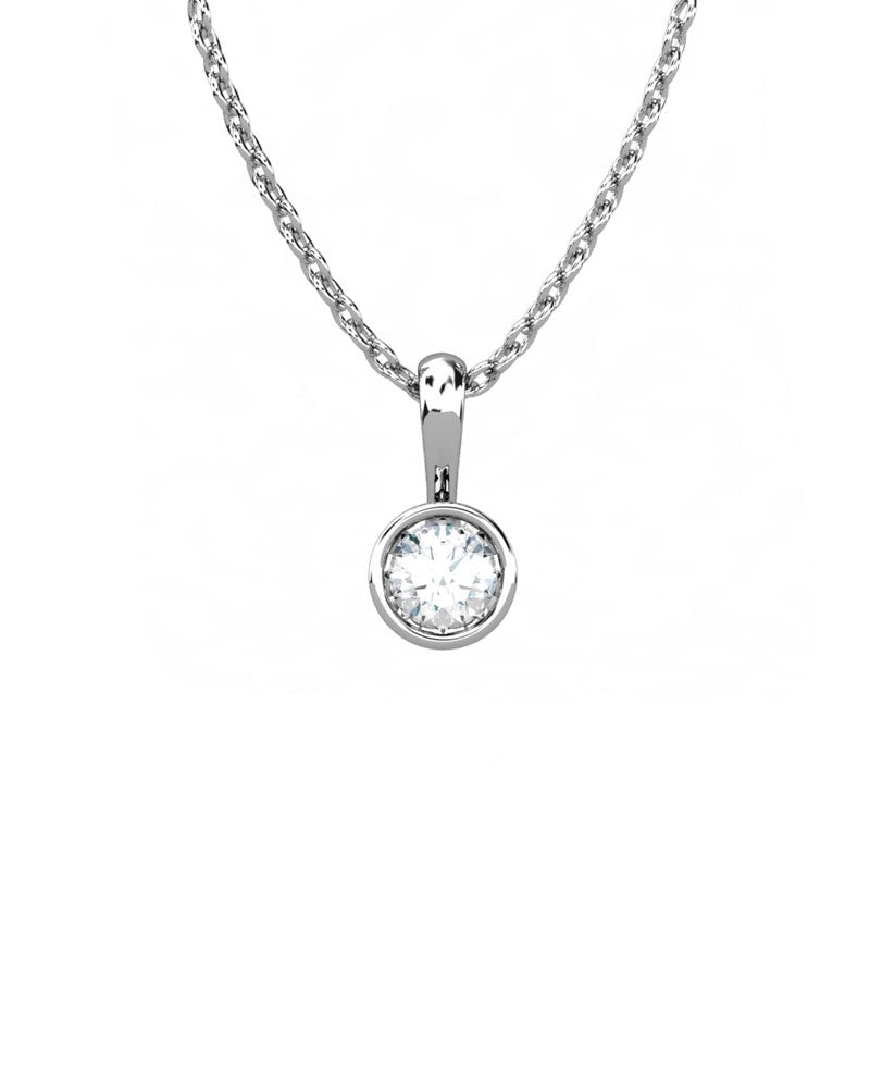 COLGANTE SOLITARIO CHATÓN 0.25CT