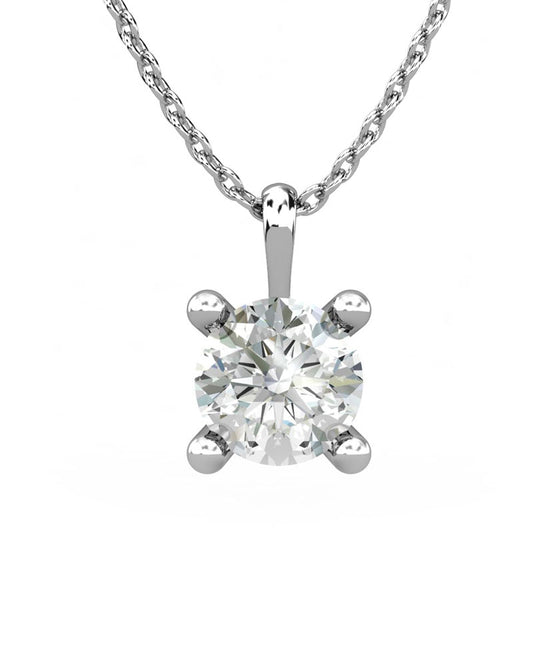 COLGANTE SOLITARIO 4 GARRAS 0.75CT