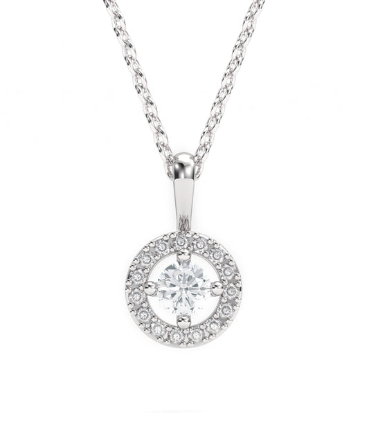 COLGANTE HALO 0.30CT
