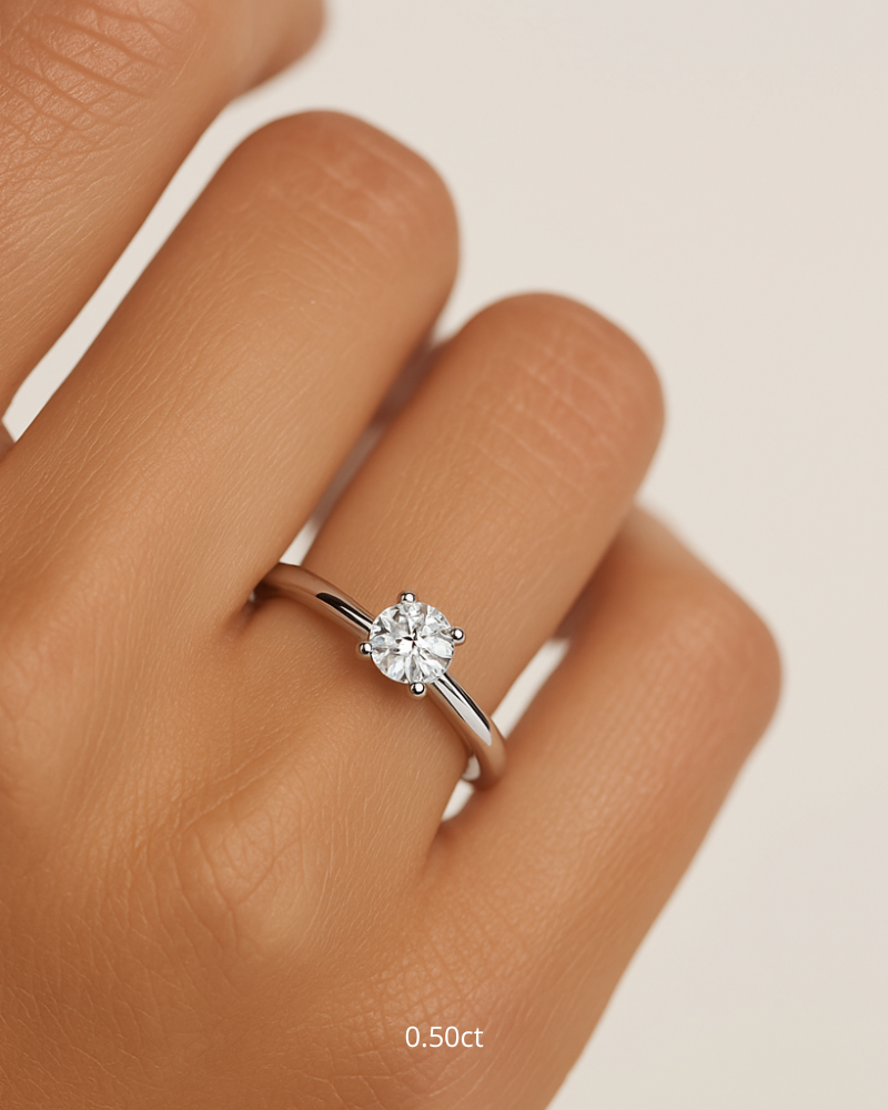 Anillo solitario 4 garras 1.00CT