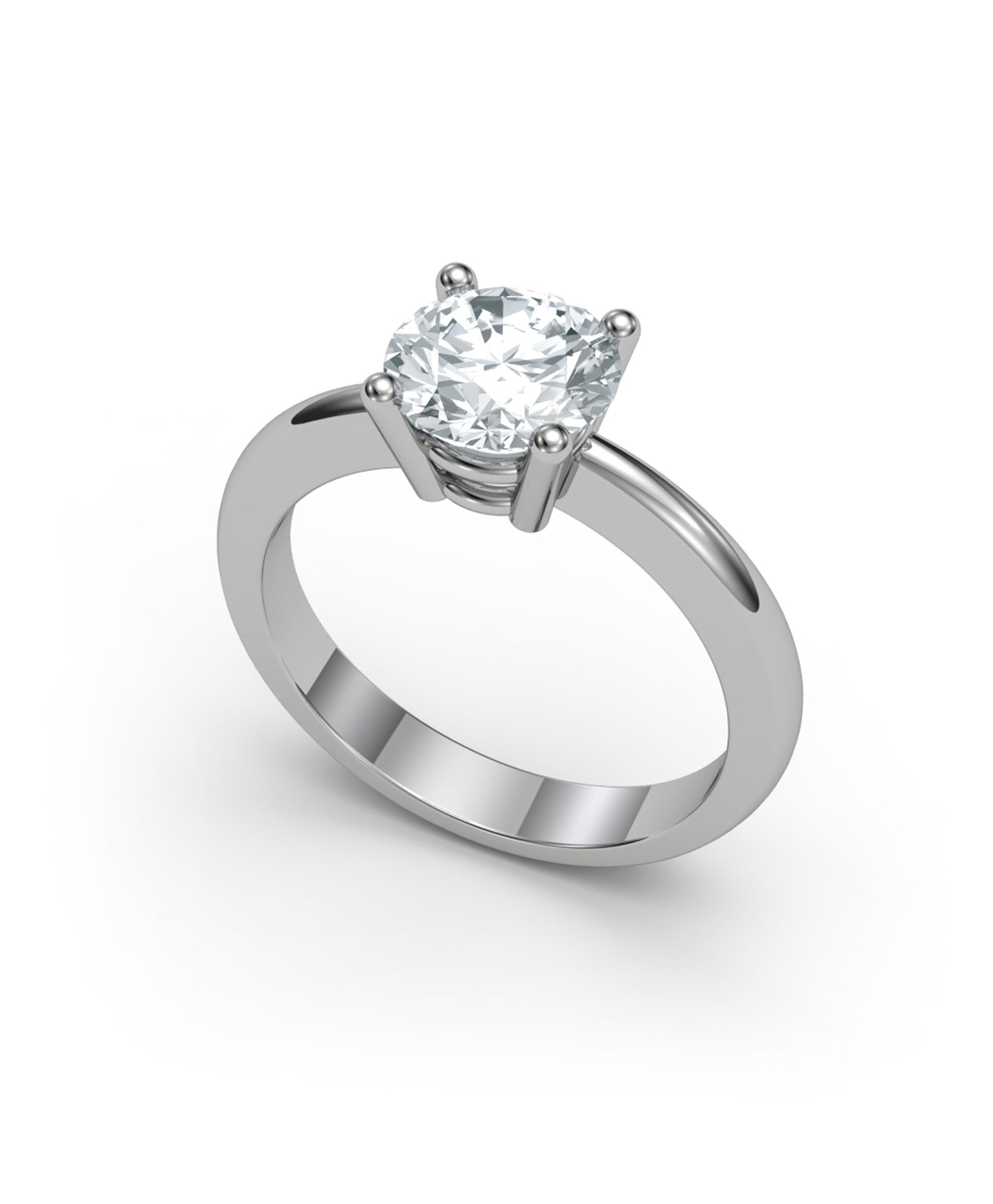 Anillo solitario 4 garras 1.50CT