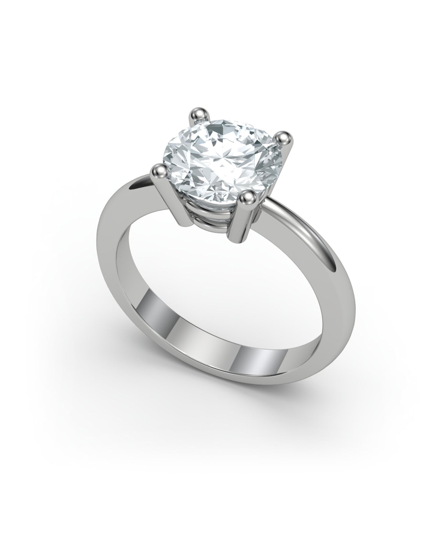 Anillo solitario 4 garras 2.00CT