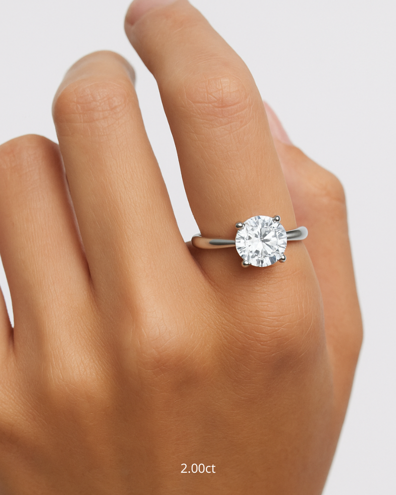 Anillo solitario 4 garras 1.00CT