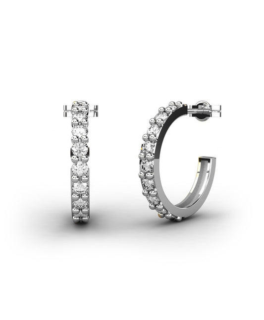 PENDIENTES ARO PAVEE 0.56CT