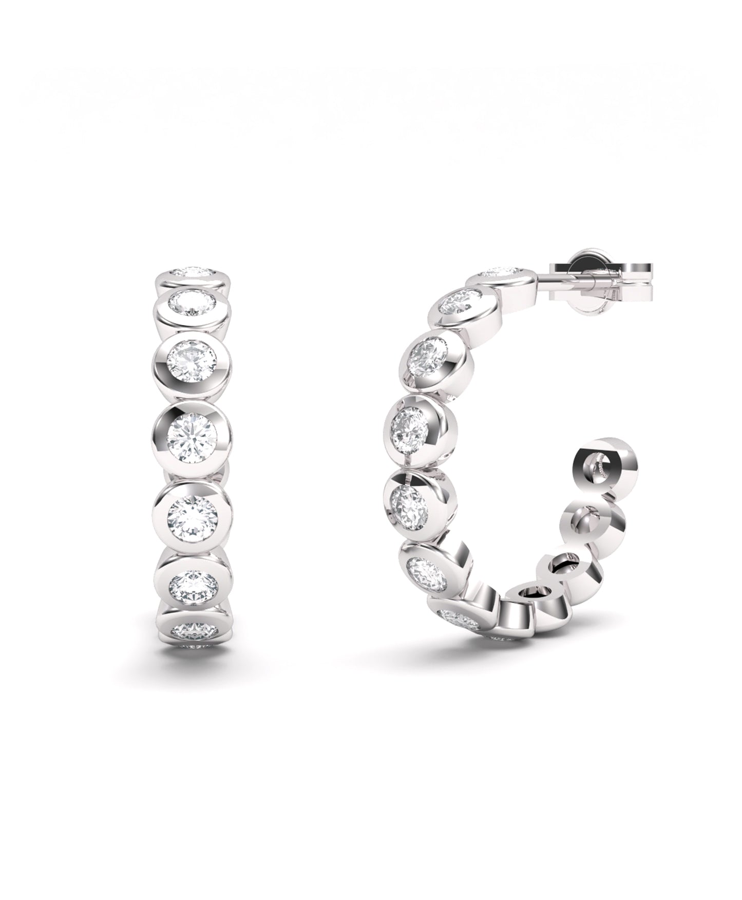 PENDIENTES ARO CHATÓN 0.50CT