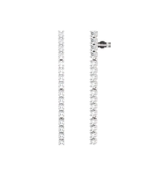 PENDIENTES RIVIERE 1.00CT